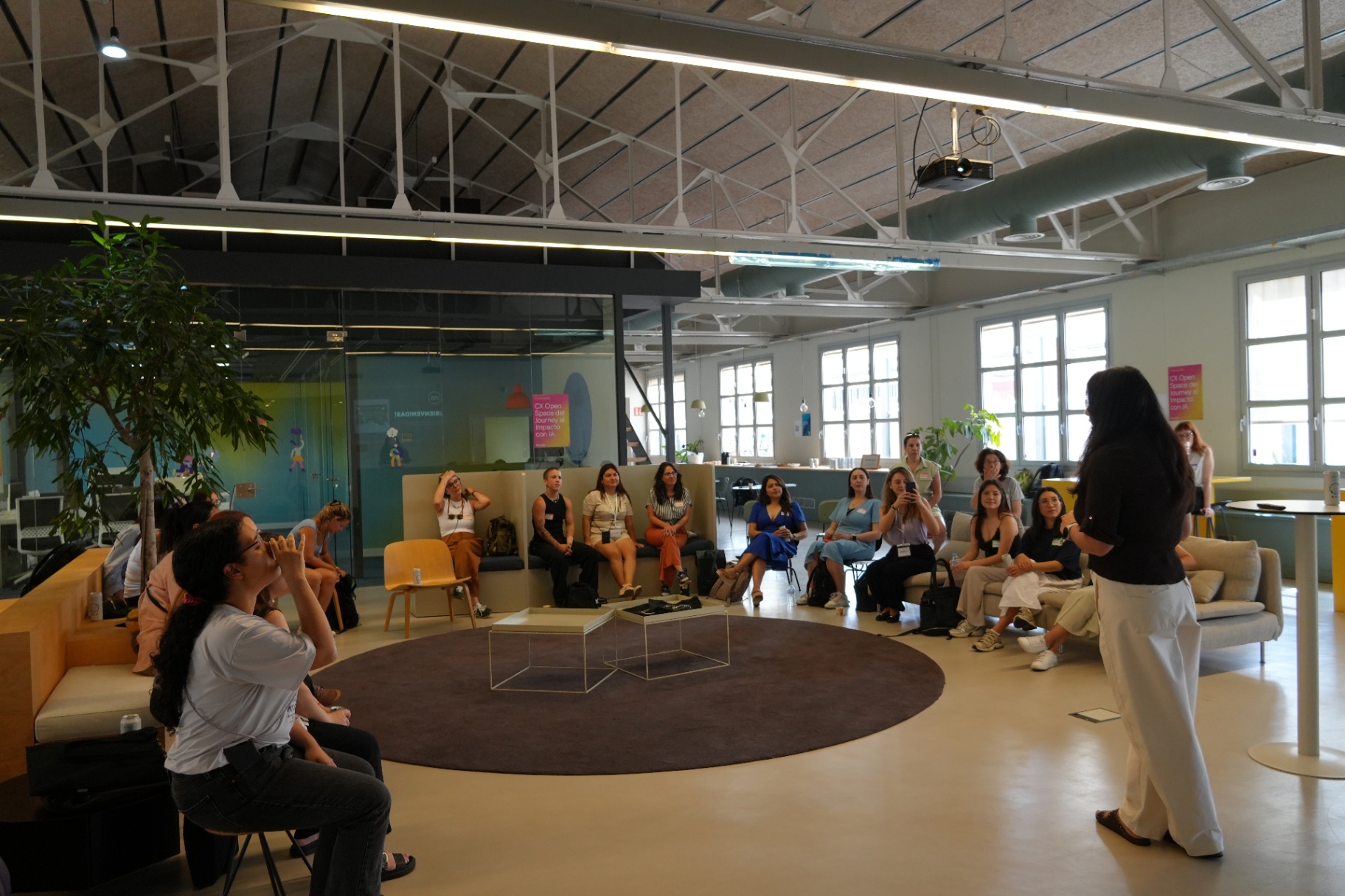 Talk during the event at Runroom