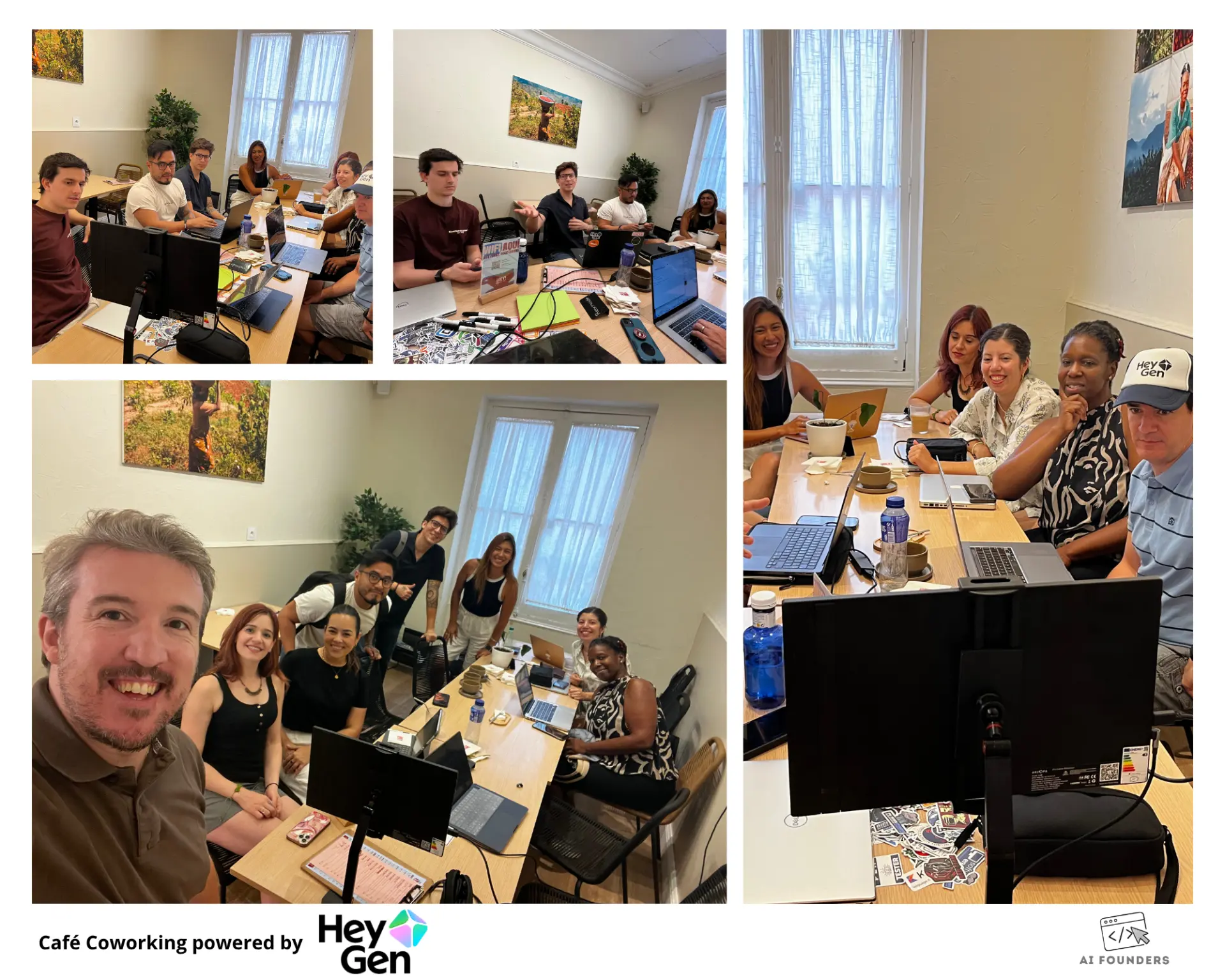 Café Coworking powered by HeyGen