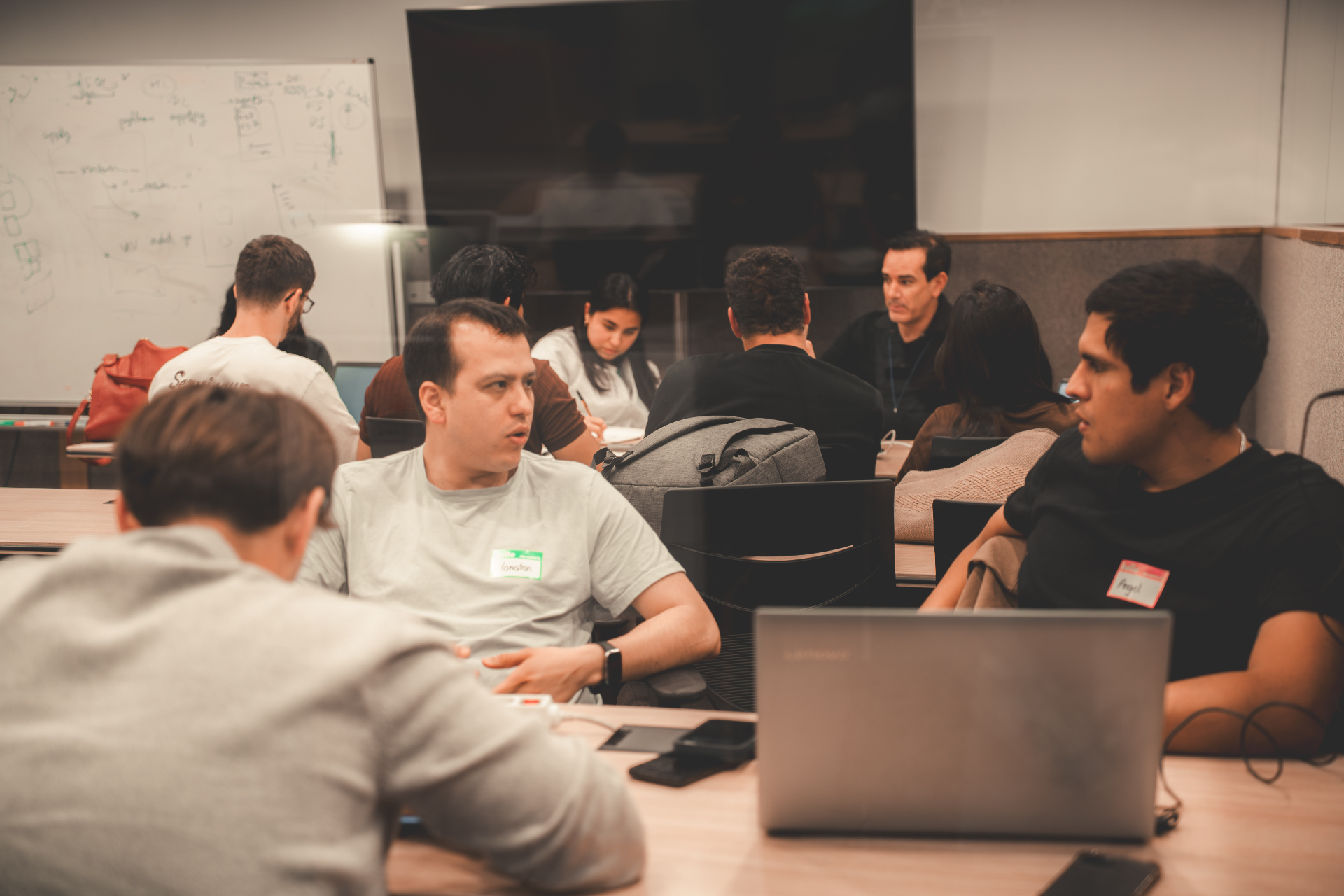 Group collaborating during the Buildjam