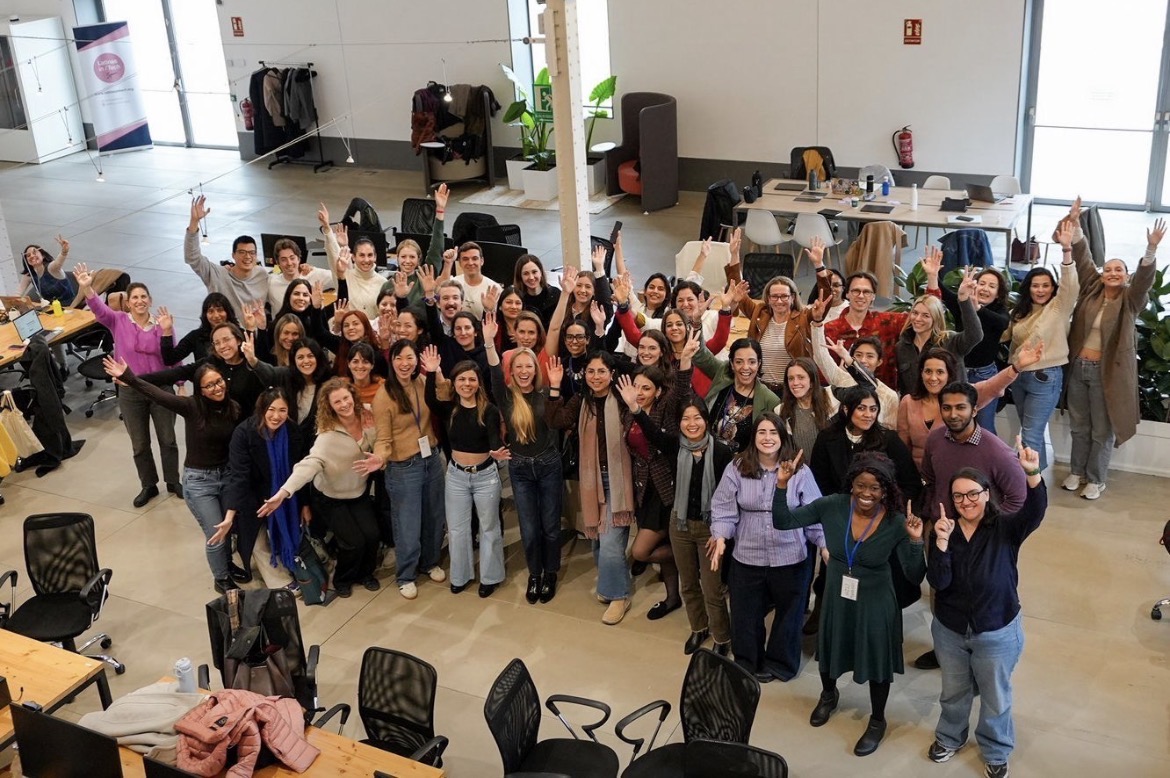 Audience attending the close of a community Demo Day